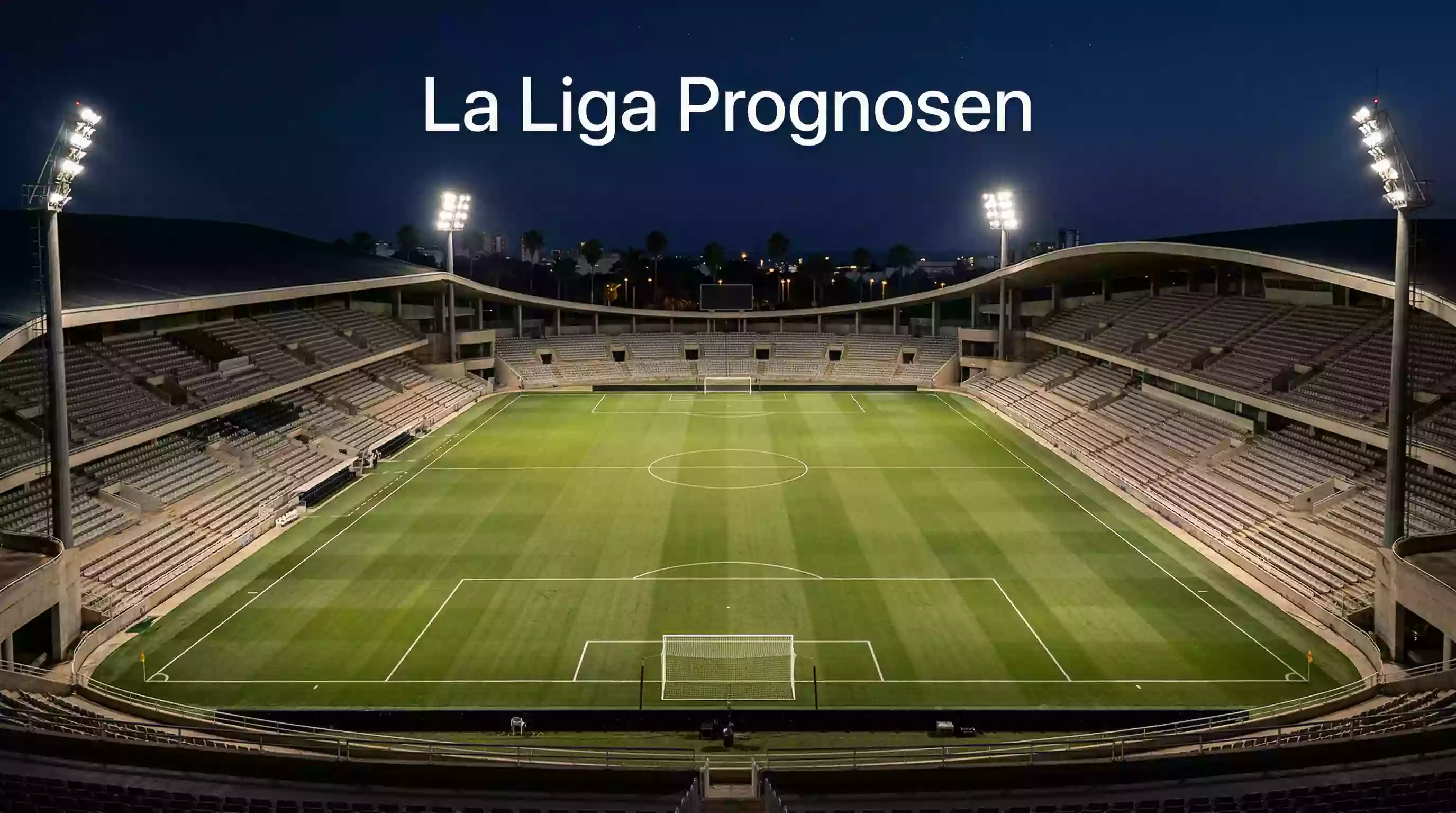 La Liga Prognosen – Spanisches Fußballstadion bei Nacht
