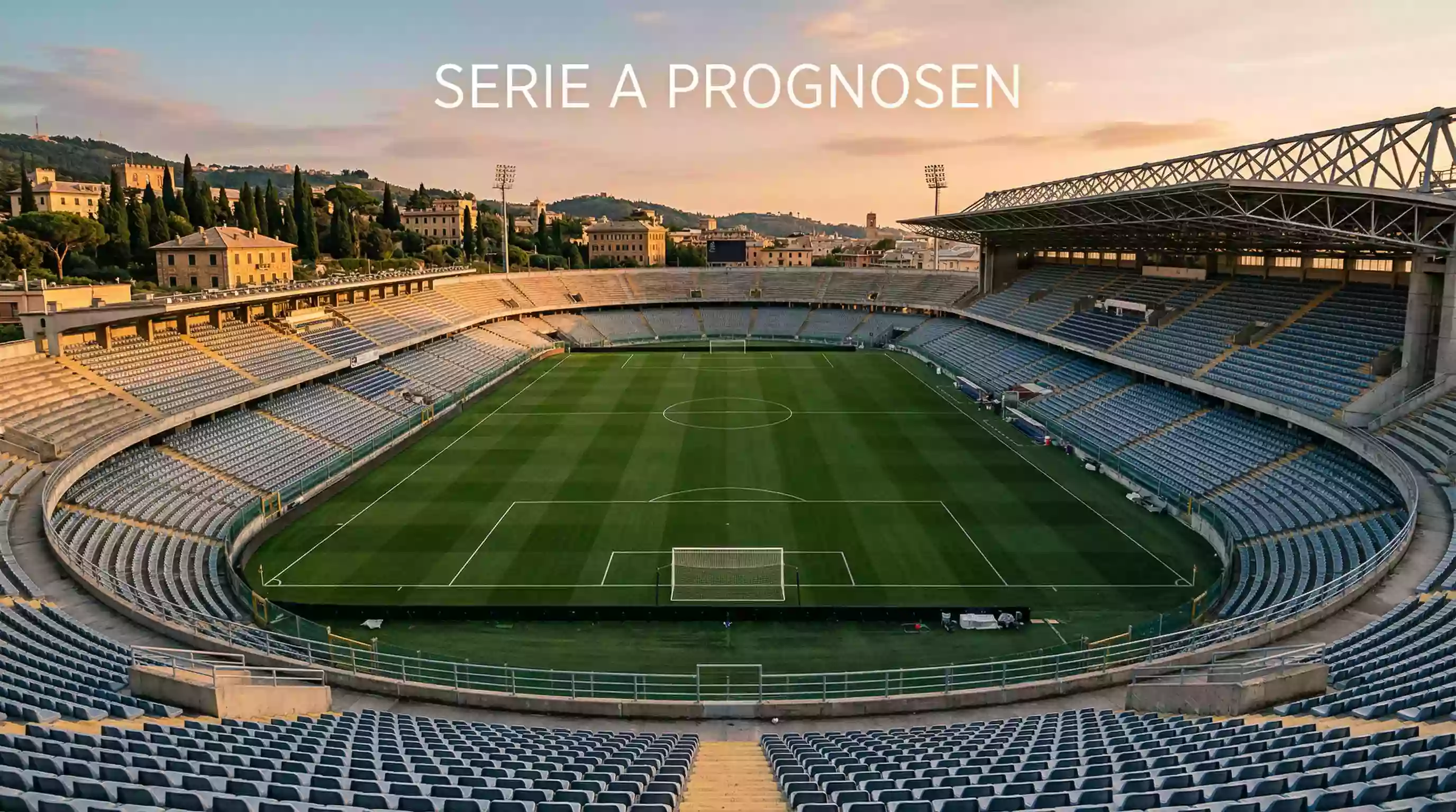Serie A Prognosen – Italienisches Stadion mit Fankulisse
